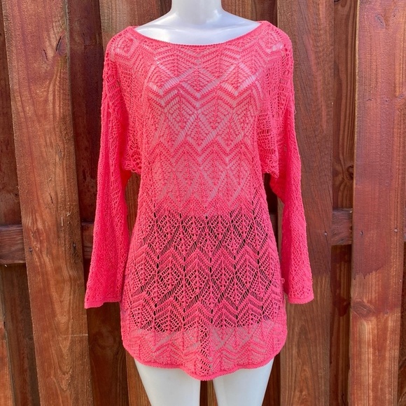 Jeanne Pierre Crochet Lace Top Size XL - Picture 1 of 7